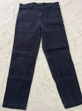Dockers Mens 34 Straight Fit Utility Work Pants Black Waterless Carpenter Pants